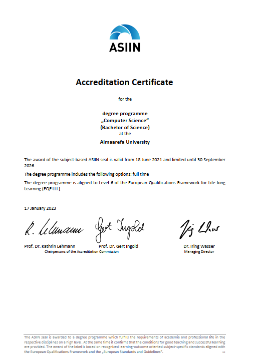 Academic Accreditation Certificate 2