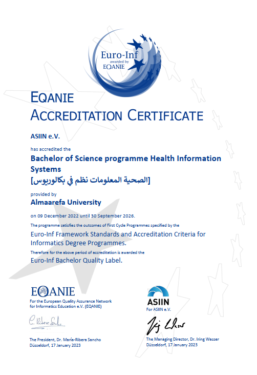 Academic Accreditation Certificate 1