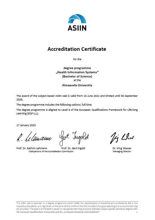 Academic Accreditation Certificate 2