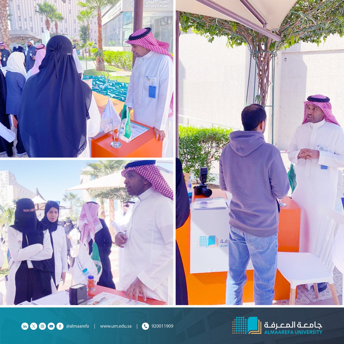 @AlMaarefa: د. علي الحايطي رئيس قسم التمريض ممثلا لـ #جامعة_المعرفة في ملتقى الابتعاث الذي تنظمه مدينة الملك سعو