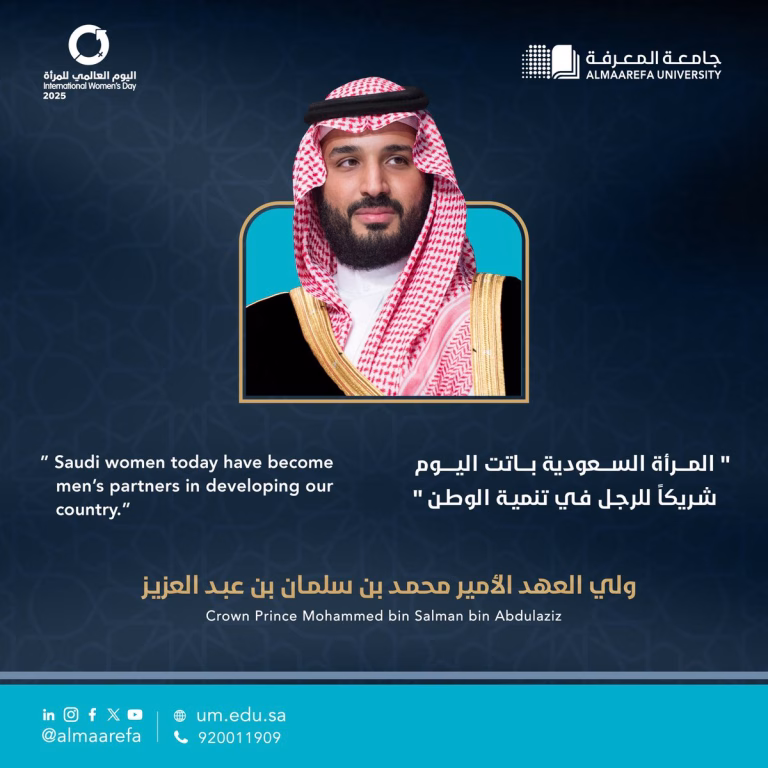 بمناسبة #يوم_المرأة_العالمي، المرأة السعودية باتت اليوم شريكاً للرجل في تنمية الوطن. #تمكينا_مننا_وفينا