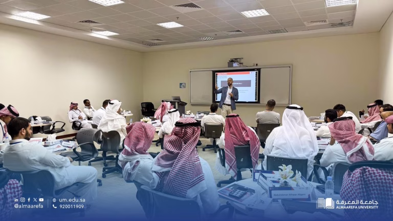 #جامعة_المعرفة تستضيف البرنامج التدريبي الوطني #ألف_ميل، أحد مبادرات برنامج #ندلب لتمكين رواد الأعمال في قطاعات الصناعة والتعدين والخدمات اللوجستية، تحقيقًا لأهداف #رؤية_السعودية_2030 في دعم الابتكار وخلق فرص استثمارية جديدة.