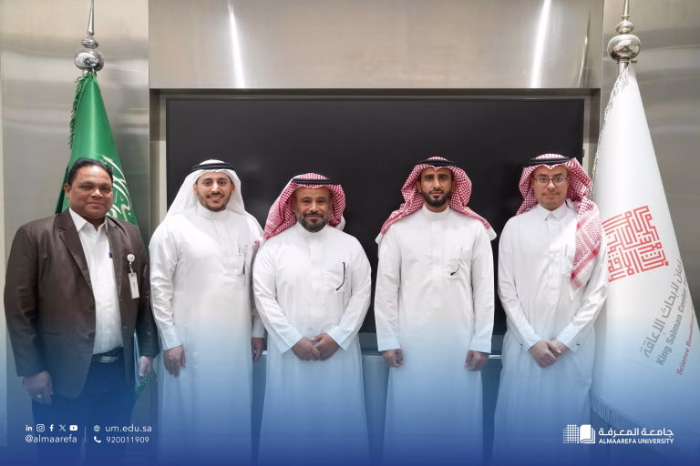 زيارة رئيس جامعة المعرفة والوفد المرافق إلى مركز الملك سلمان لأبحاث الإعاقة