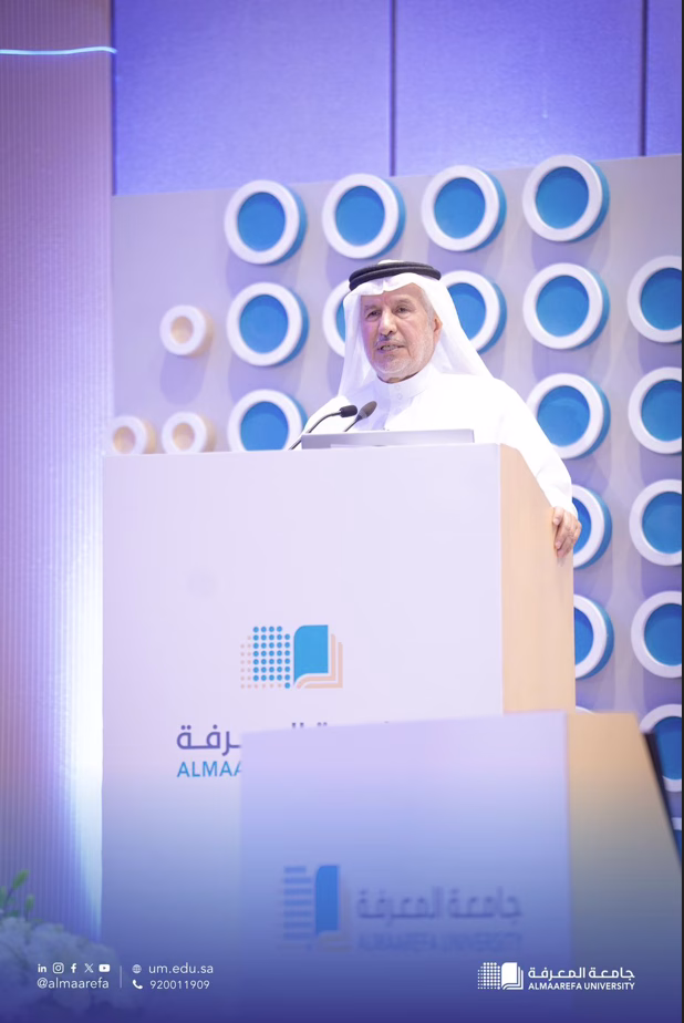 جامعة المعرفة تستضيف المشرف العام على مركز الملك سلمان للإغاثة