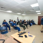 A classroom at Al-Ma'rifa University